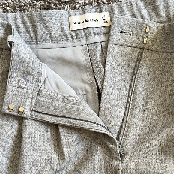 Abercrombie & Fitch Sloane Tailored Wide Leg Pants Gray in Size 6 - Picture 11 of 14